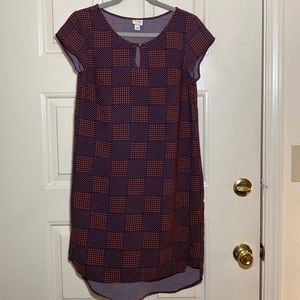 Merona Geometric Cap Sleeve Dress